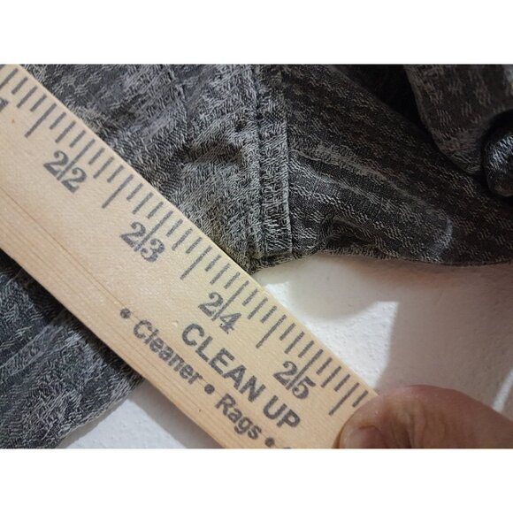 Tommy Bahama Silk Floral Vacation Size Large Button Down Shirt Pocket Gray - Picture 8 of 8